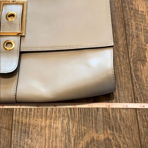 Alberta di Canio  Clutch  made in Italy  Taupe - Picture 7 of 8